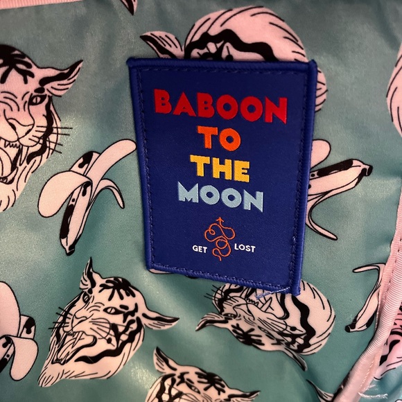 Limited edition Baboon to the moon mini backpack tiger banana pattern, 8L - Picture 7 of 8